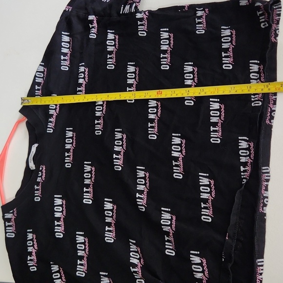 Pull & Bear Crop Top Out Now Friday Mood size M Euro Black - Picture 5 of 9